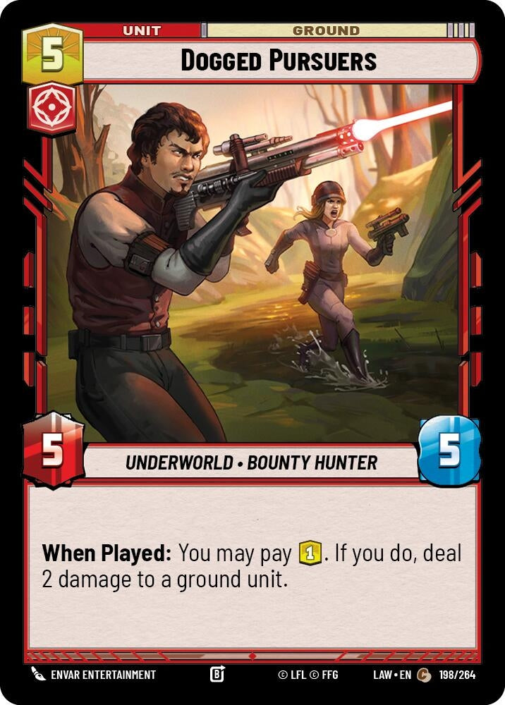 Image for Dogged Pursuers (198/264) (LAW) - Star Wars: Unlimited