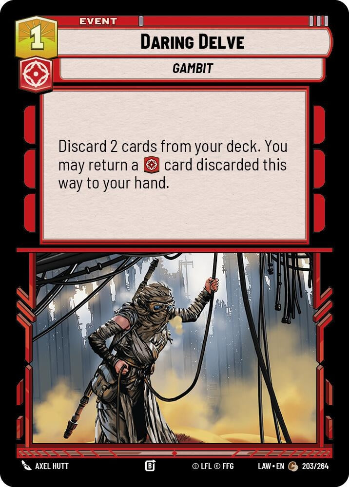 Image for Daring Delve (203/264) (LAW) - Star Wars: Unlimited