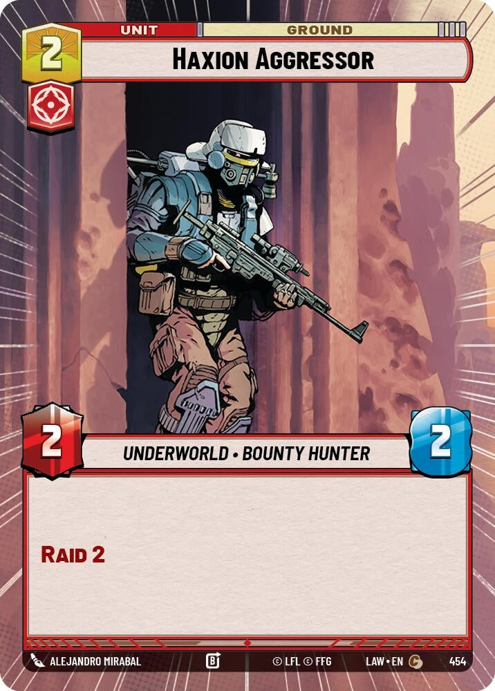 Image for Haxion Aggressor (Hyperspace) (454) (LAW) - Star Wars: Unlimited