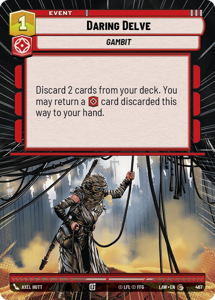 Image for Daring Delve (Hyperspace) (467) (LAW) - Star Wars: Unlimited