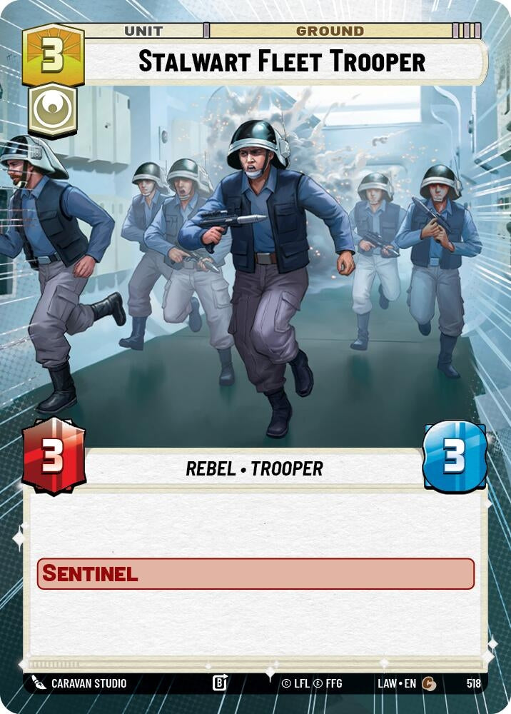 Image for Stalwart Fleet Trooper (Hyperspace) (518) (LAW) - Star Wars: Unlimited
