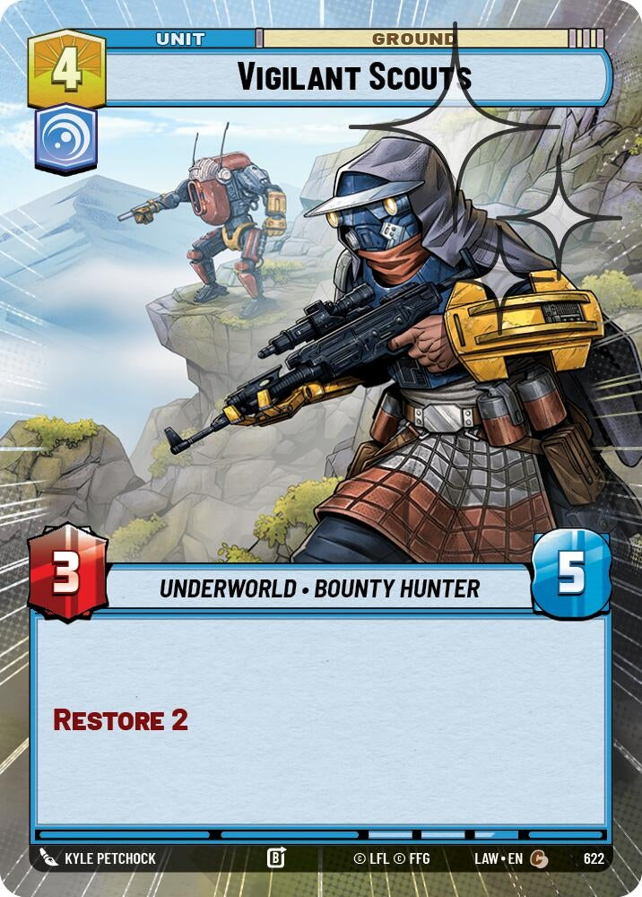 Image for Vigilant Scouts (Hyperspace Foil) (622) (LAW) - Star Wars: Unlimited