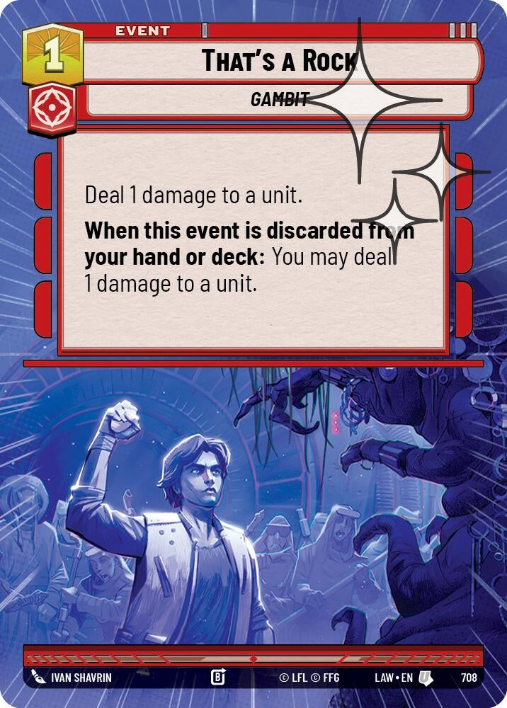 Image for That's a Rock (Hyperspace Foil) (708) (LAW) - Star Wars: Unlimited