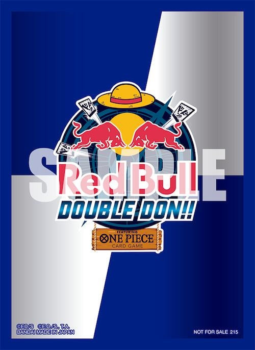 Image for One Piece Card Game Official Sleeves - Red Bull Double Don!! (10-Pack) - Card Sleeves