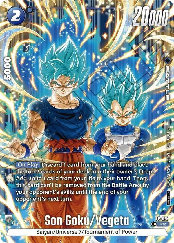 Image for Son Goku/Vegeta (2nd Anniversary Pack) (FP-075) (DBSFW_PR) - Dragon Ball Super: Fusion World