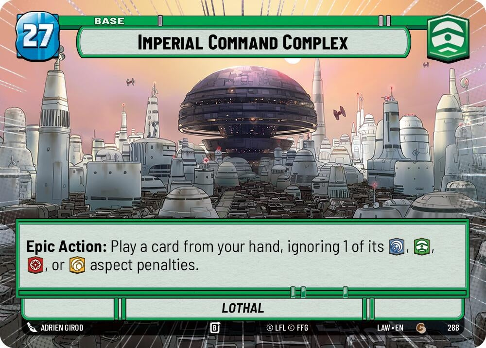 Image for Imperial Command Complex // Shield (Hyperspace) (288 // T06) (LAW) - Star Wars: Unlimited