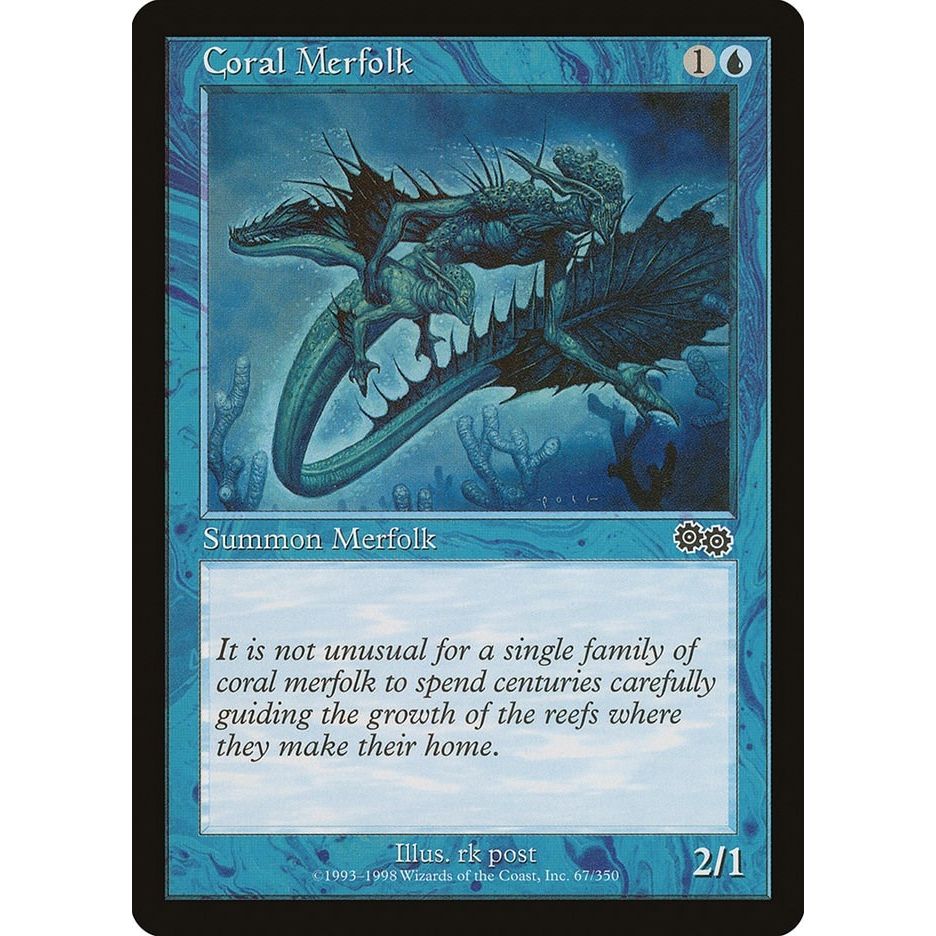 Image for Coral Merfolk (67) (USG) - Magic: The Gathering
