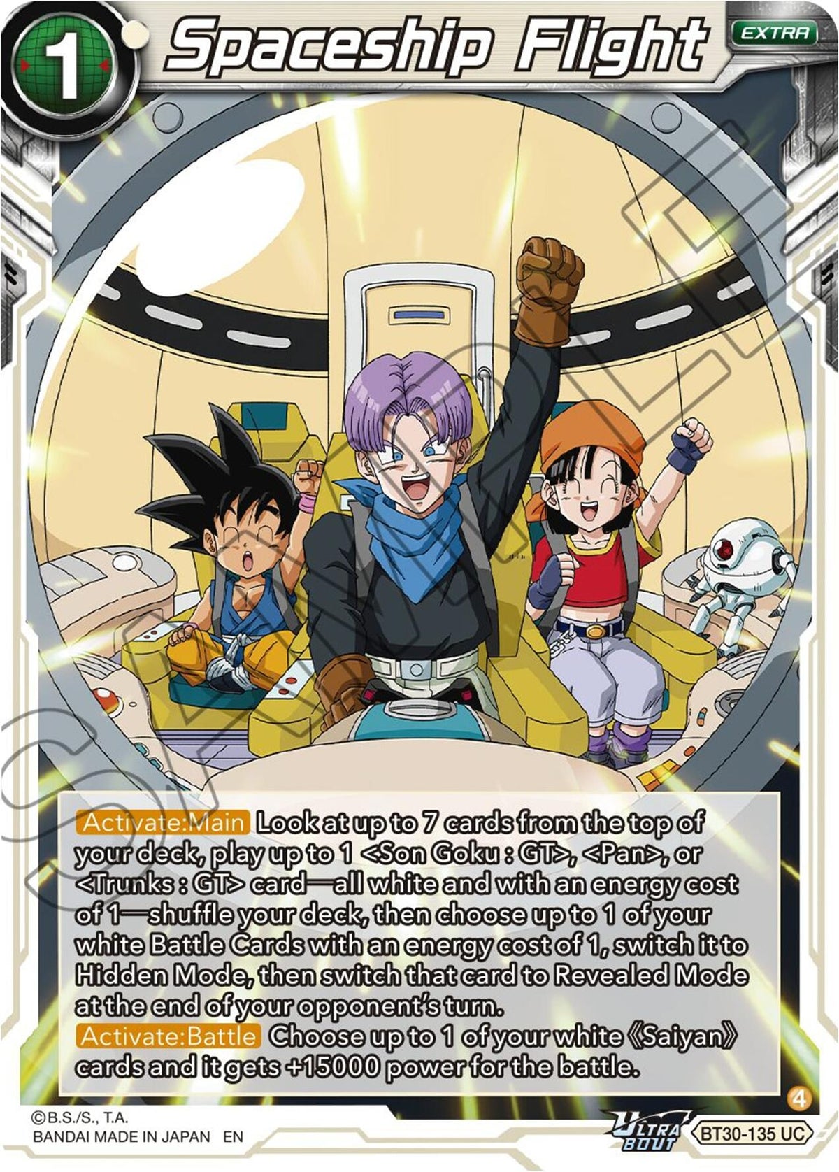 Image for Spaceship Flight (BT30-135) (BT30) - Dragon Ball Super: Masters