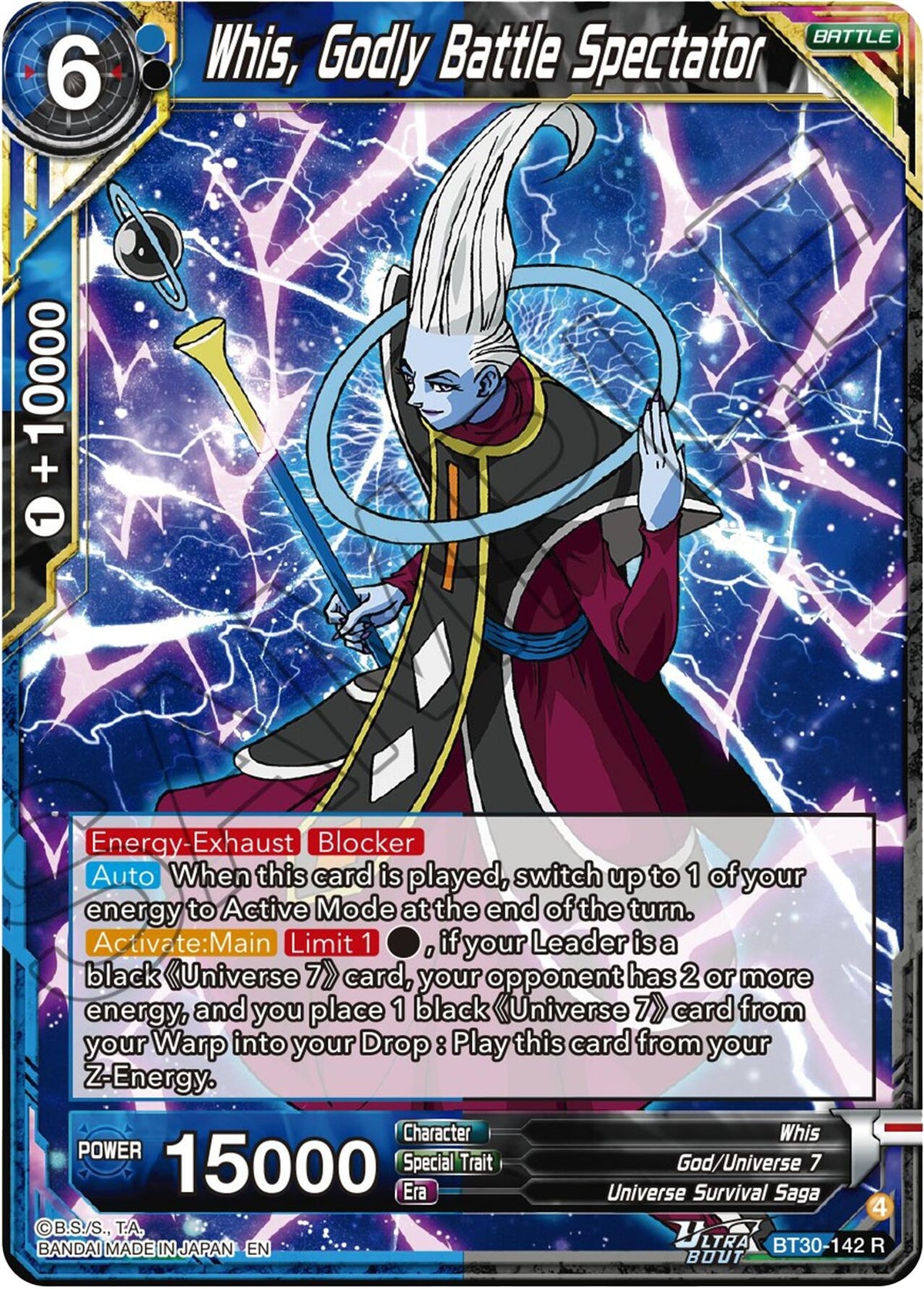 Image for Whis, Godly Battle Spectator (BT30-142) (BT30) - Dragon Ball Super: Masters