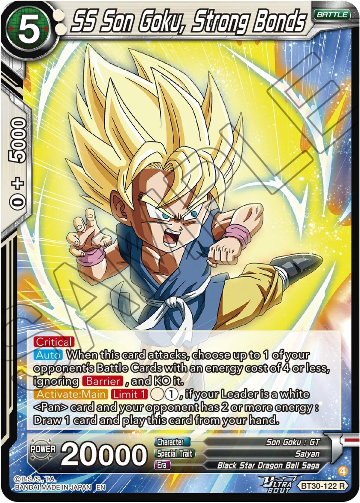 Image for SS Son Goku, Strong Bonds (BT30-122) (BT30) - Dragon Ball Super: Masters