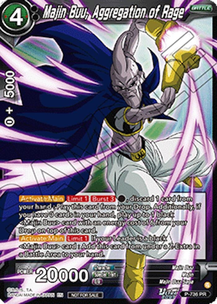 Image for Majin Buu, Aggregation of Rage (Ultra-Bout Series Tournament Pack Vol.2) (P-736) (TPR) - Dragon Ball Super: Masters