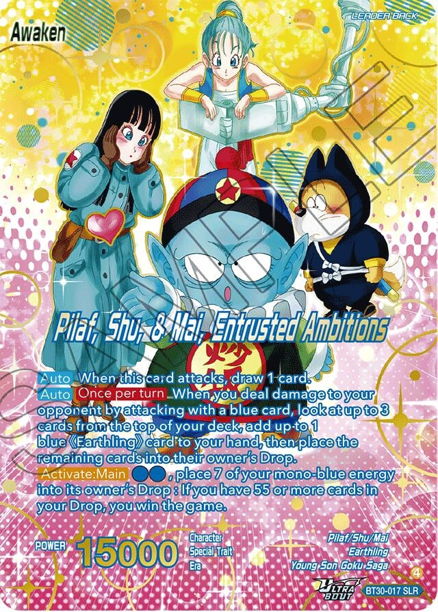 Image for Pilaf, Shu, & Mai // Pilaf, Shu, & Mai, Entrusted Ambitions (SLR) (BT30-017) (BT30) - Dragon Ball Super: Masters
