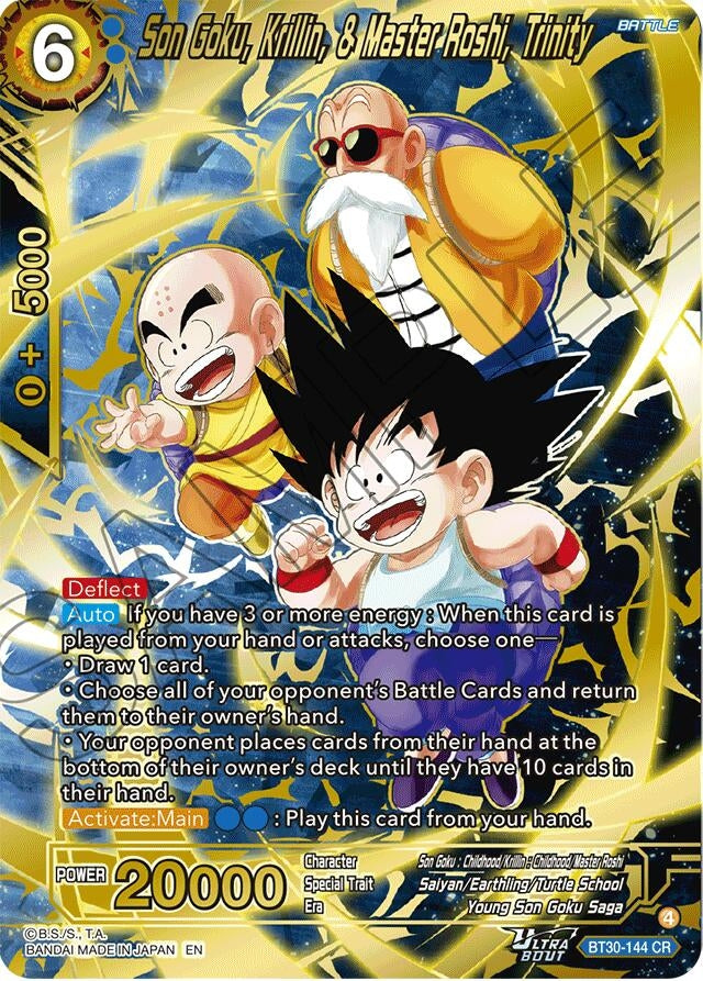 Image for Son Goku, Krillin, & Master Roshi, Trinity (BT30-144) (BT30) - Dragon Ball Super: Masters