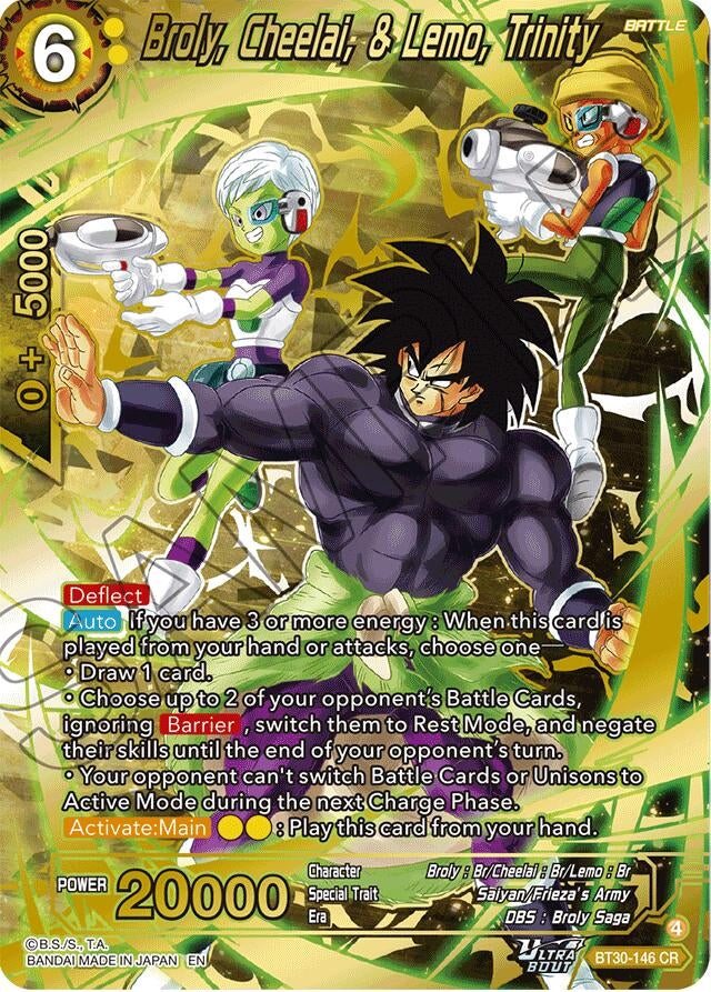 Image for Broly, Cheelai, & Lemo, Trinity (BT30-146) (BT30) - Dragon Ball Super: Masters