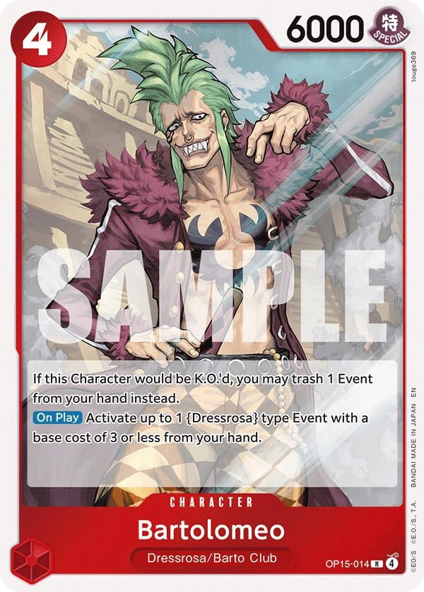 Image for Bartolomeo (OP15-014) (OP15-EB04) - One Piece Card Game