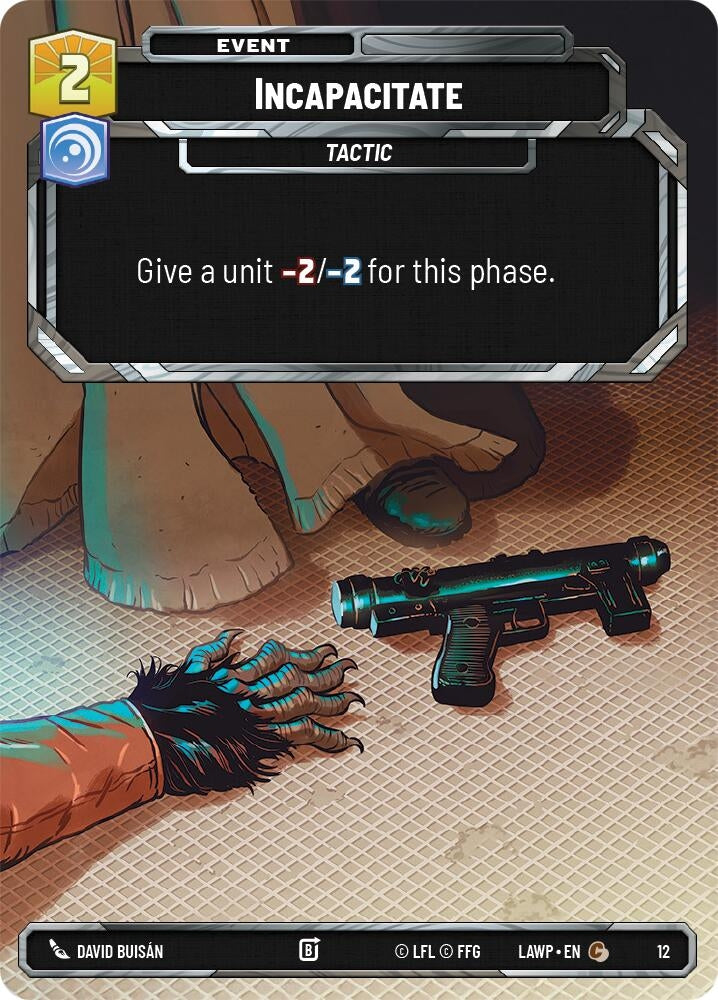 Image for Incapacitate (12) (LAW-WPP) - Star Wars: Unlimited