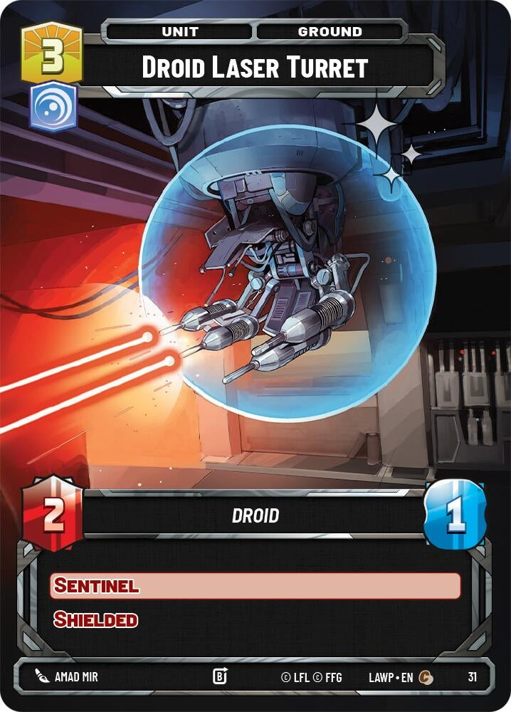 Image for Droid Laser Turret (Foil) (31) (LAW-WPP) - Star Wars: Unlimited