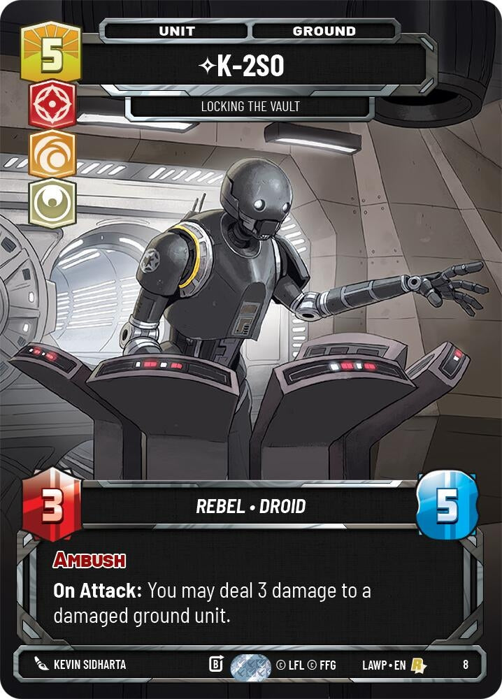 Image for K-2S0 - Locking the Vault (8) (LAW-WPP) - Star Wars: Unlimited