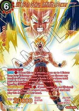 Image for SS Son Goku, Infinite Power (SPR) (BT30-003) (BT30) - Dragon Ball Super: Masters