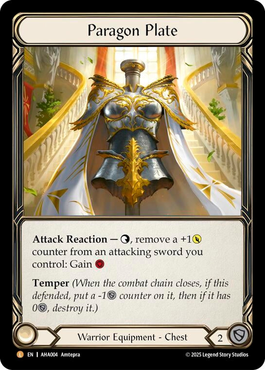 Image for Paragon Plate (AHA004) (AHA) - Flesh and Blood TCG