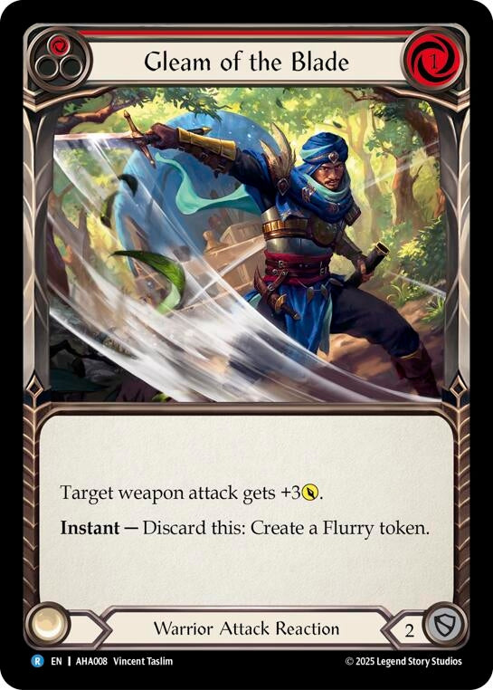 Image for Gleam Of The Blade (Red) (AHA008) (AHA) - Flesh and Blood TCG