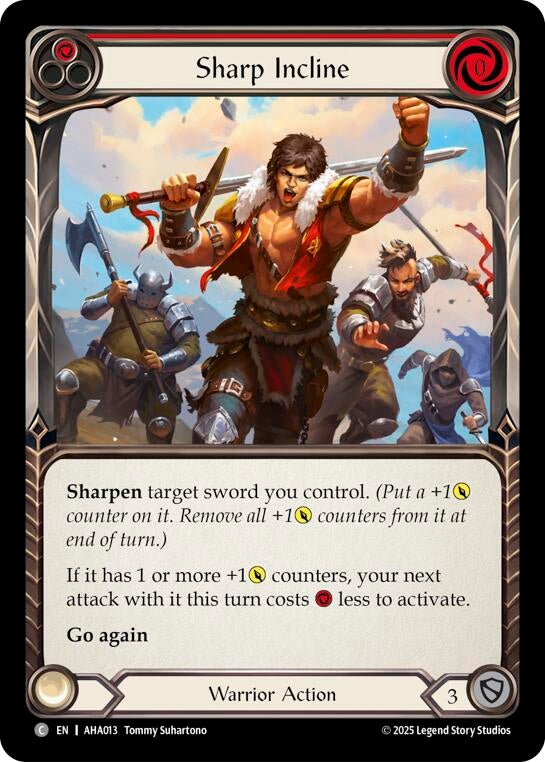 Image for Sharp Incline (Red) (AHA013) (AHA) - Flesh and Blood TCG