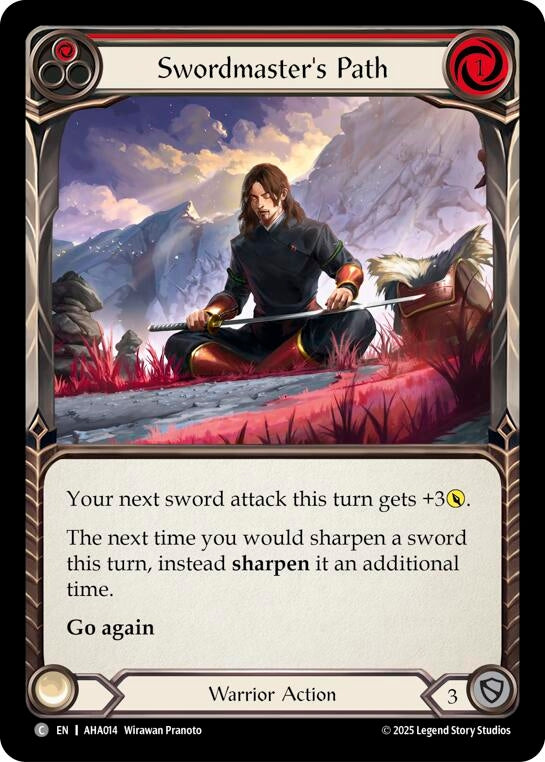 Image for Swordmasters Path (Red) (AHA014) (AHA) - Flesh and Blood TCG