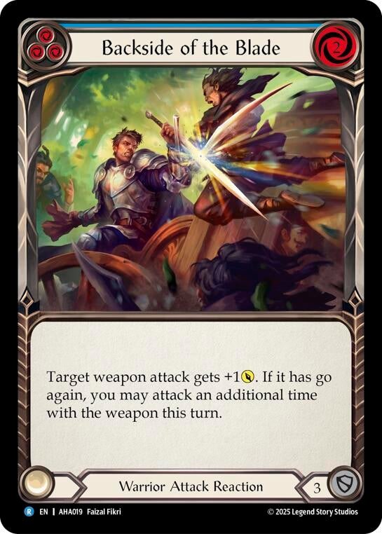Image for Backside Of The Blade (Blue) (AHA019) (AHA) - Flesh and Blood TCG