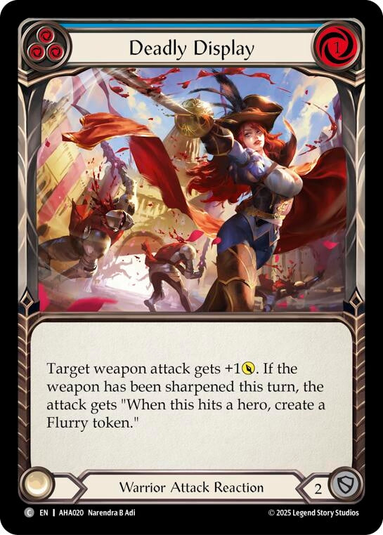 Image for Deadly Display (Blue) (AHA020) (AHA) - Flesh and Blood TCG