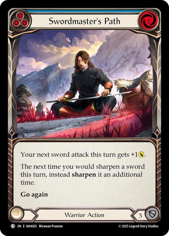 Image for Swordmasters Path (Blue) (AHA025) (AHA) - Flesh and Blood TCG
