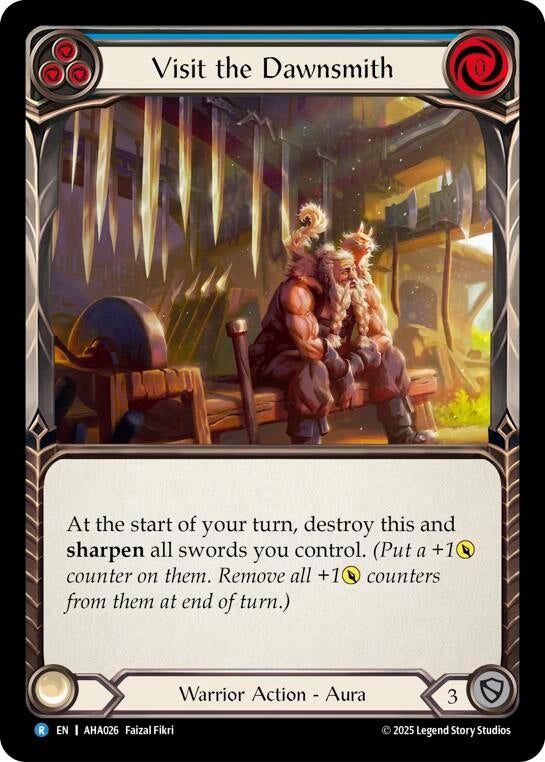 Image for Visit The Dawnsmith (Blue) (AHA026) (AHA) - Flesh and Blood TCG