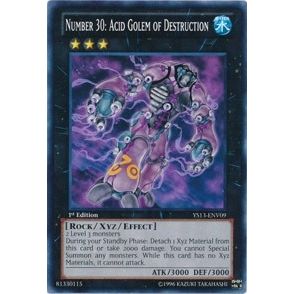 Image for Number 30: Acid Golem of Destruction (YS13-ENV09) (YS13) - YuGiOh