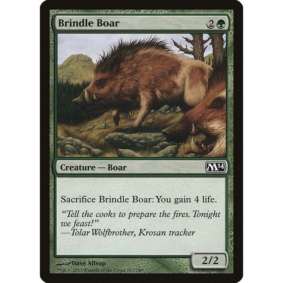 Image for Brindle Boar (167) (M14) - Magic: The Gathering