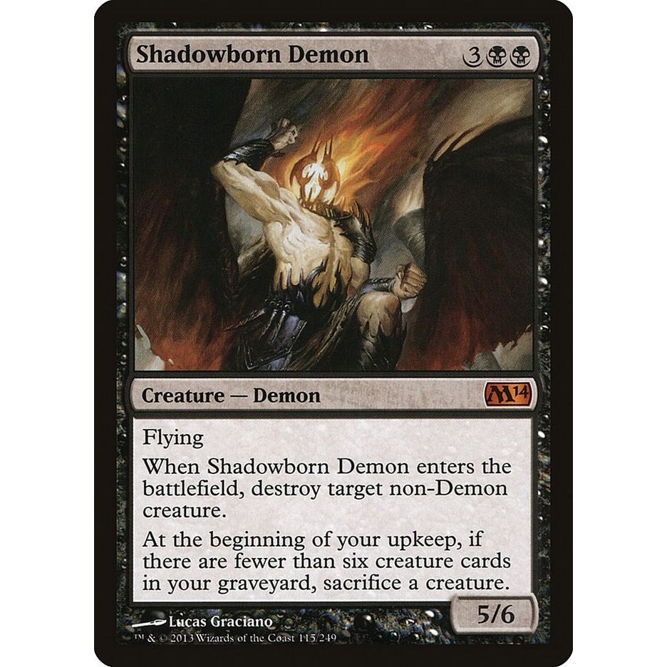 Image for Shadowborn Demon (115) (M14) - Magic: The Gathering