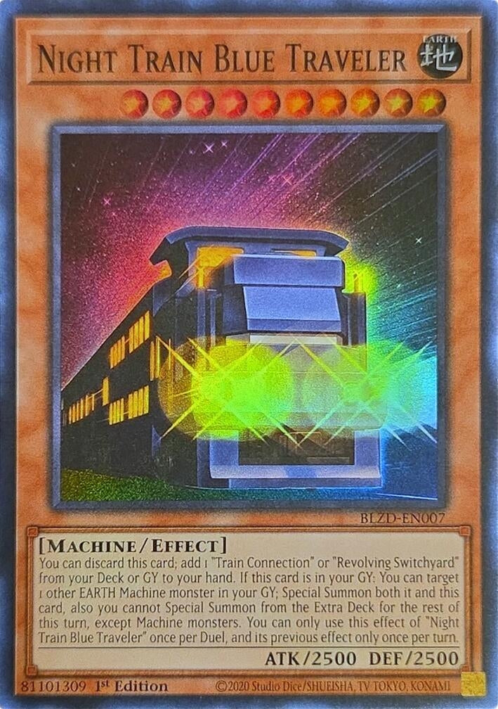 Image for Night Train Blue Traveler (BLZD-EN007) (BLZD) - YuGiOh