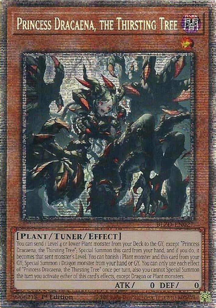 Image for Princess Dracaena, the Thirsting Tree (Starlight Rare) (BLZD-EN027) (BLZD) - YuGiOh