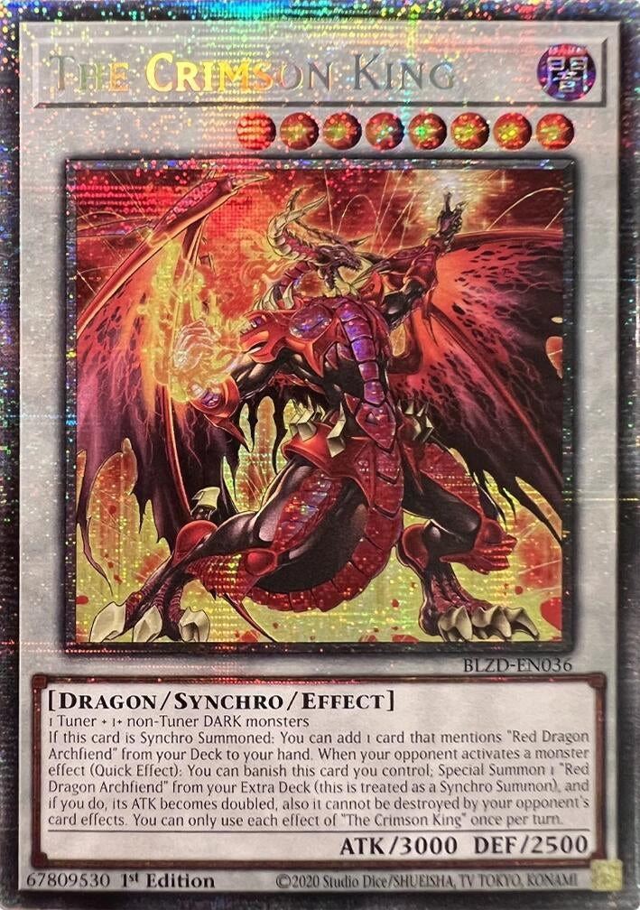 Image for The Crimson King (Starlight Rare) (BLZD-EN036) (BLZD) - YuGiOh