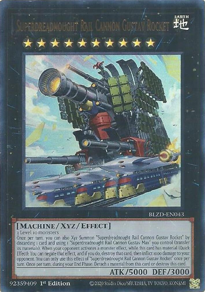Image for Superdreadnought Rail Cannon Gustav Rocket (BLZD-EN043) (BLZD) - YuGiOh