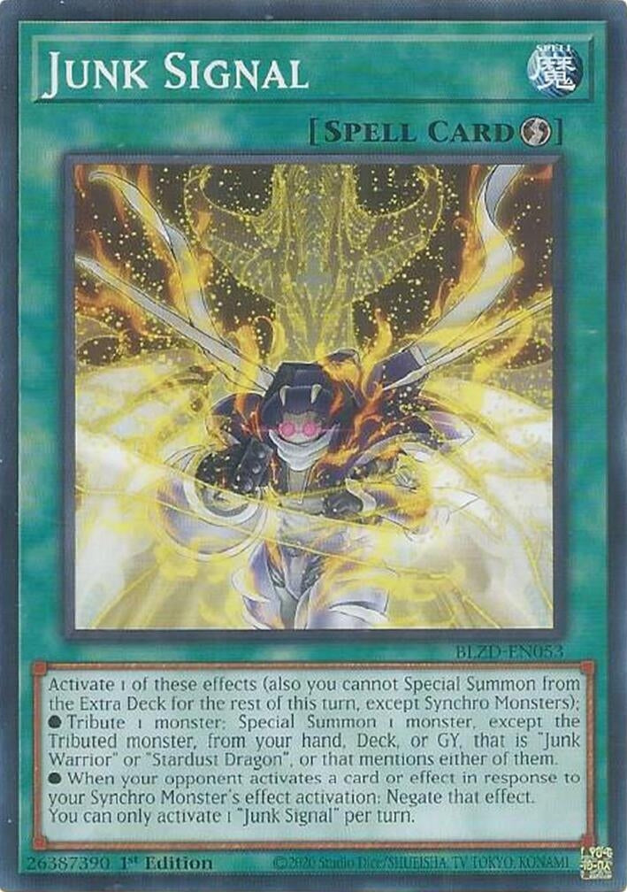 Image for Junk Signal (BLZD-EN053) (BLZD) - YuGiOh