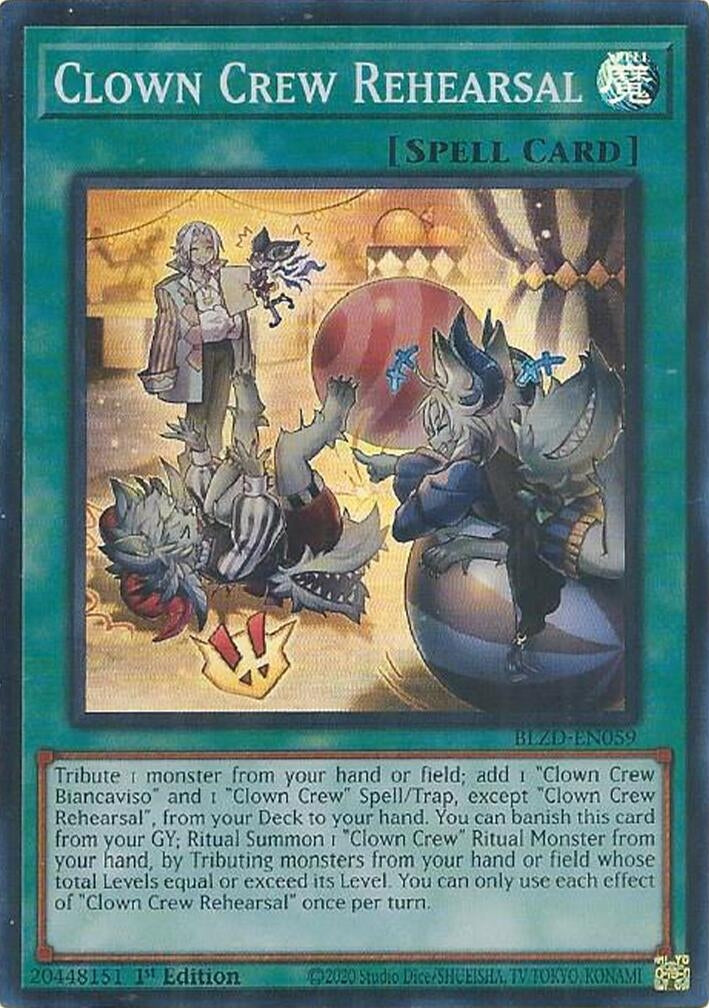 Image for Clown Crew Rehearsal (BLZD-EN059) (BLZD) - YuGiOh