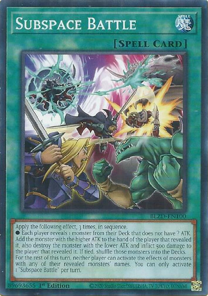 Image for Subspace Battle (BLZD-EN100) (BLZD) - YuGiOh