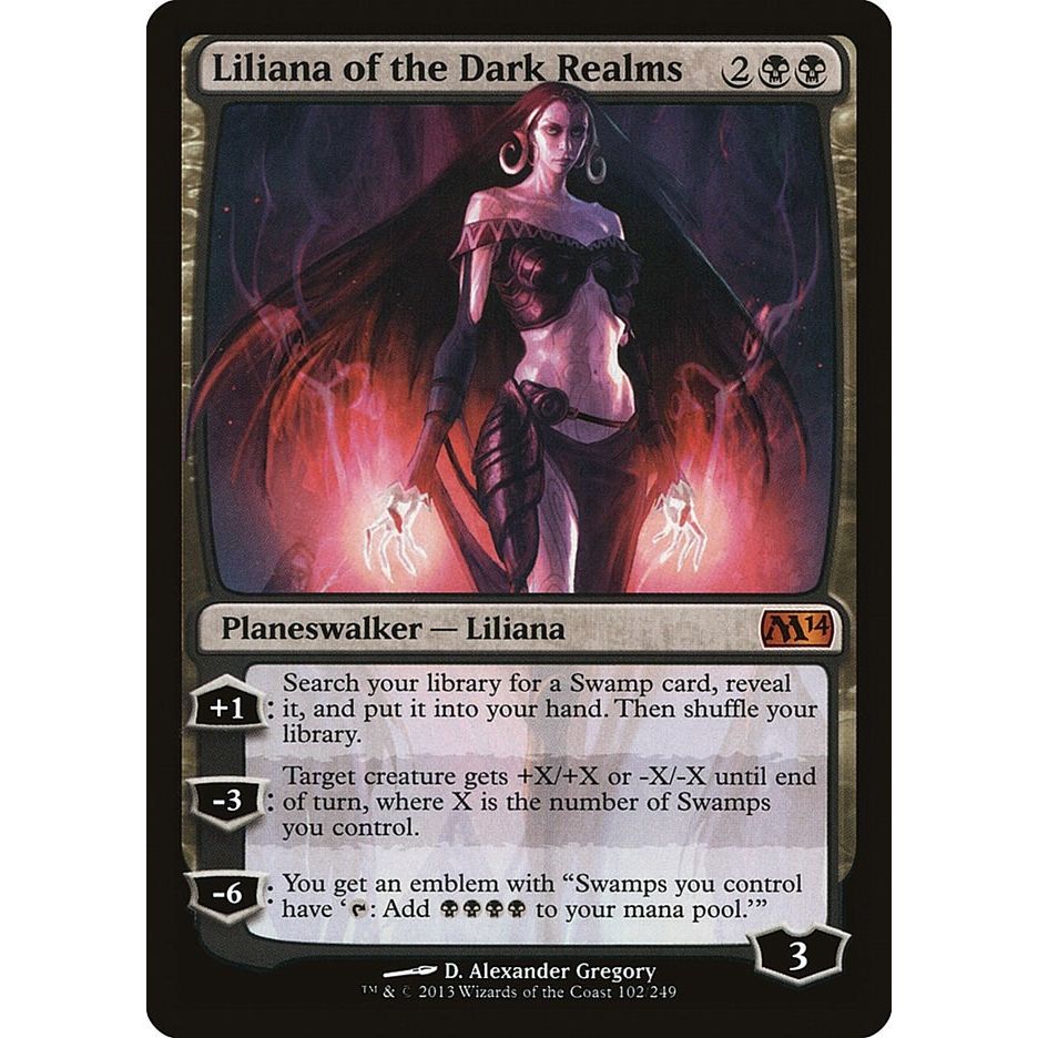 Image for Liliana of the Dark Realms (102) (M14) - Magic: The Gathering