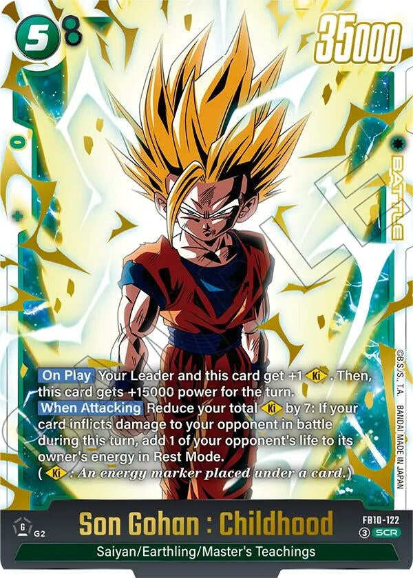 Image for Son Gohan : Childhood - FB10-122 (FB10-122) (FB10) - Dragon Ball Super: Fusion World