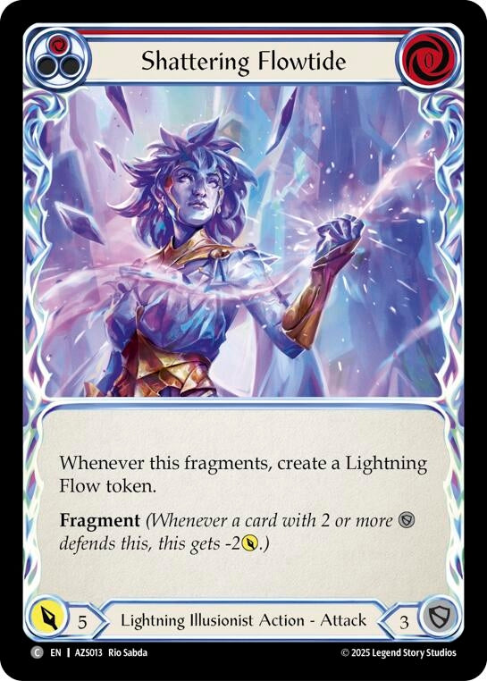 Image for Shattering Flowtide (Red) (AZS013) (AZS) - Flesh and Blood TCG