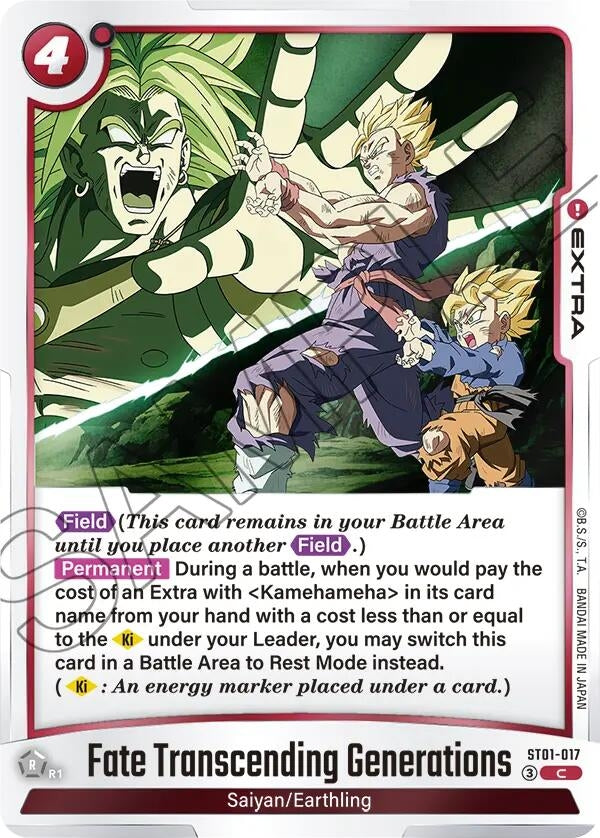 Image for Fate Transcending Generations (ST01-017) (ST01) - Dragon Ball Super: Fusion World