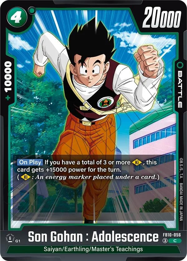Image for Son Gohan : Adolescence (FB10-056) (FB10) - Dragon Ball Super: Fusion World