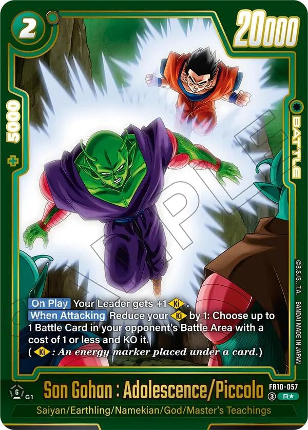 Image for Son Gohan : Adolescence/Piccolo (Alternate Art) (FB10-057) (FB10) - Dragon Ball Super: Fusion World