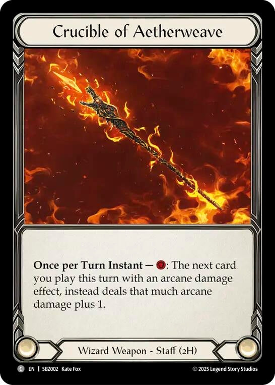 Image for Crucible of Aetherweave (SBZ002) - Flesh and Blood TCG