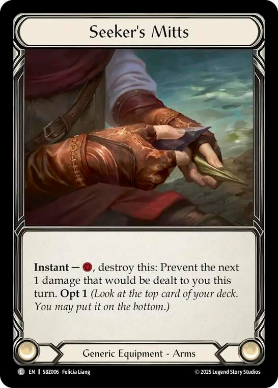 Image for Seeker's Mitts (SBZ006) - Flesh and Blood TCG