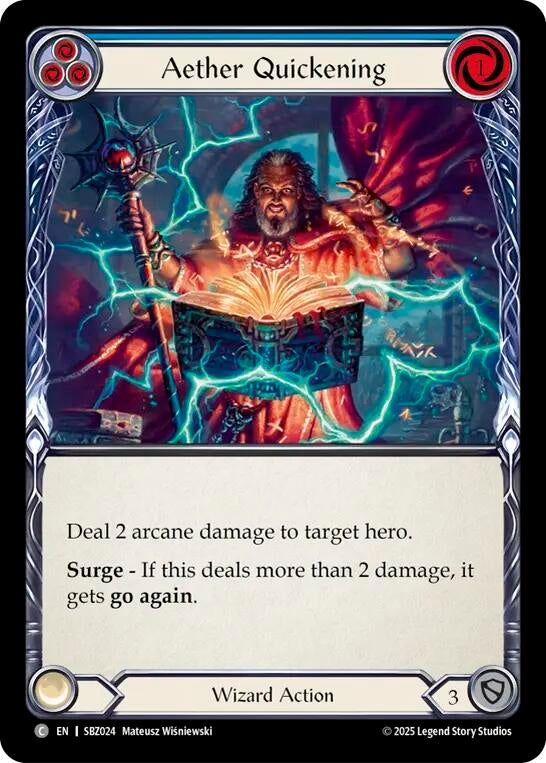 Image for Aether Quickening (Blue) (SBZ024) - Flesh and Blood TCG